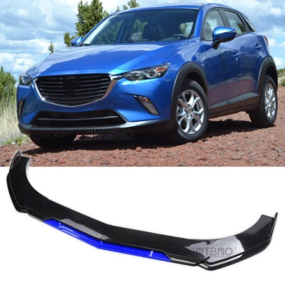 Kit de carrocería de alerón divisor de labios para parachoques delantero azul brillante para Mazda CX-5 CX-3 CX-9 Foto 1 de 4