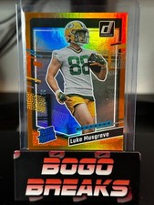 Donruss Football 2023 Luke Musgrave Rated Rookie Orange Jersey Number /88 337 RC