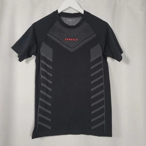 YoungLA Super Hero 465 Compression Shirt Men's L Black Gray Gym Workout Athletic - Picture 1 of 4