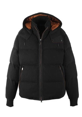 Chaqueta de bombardero acolchada negra de cachemir ZEGNA Oasi ropa exterior talla 60 IT / 50R EE. UU.... Foto 1 de 4