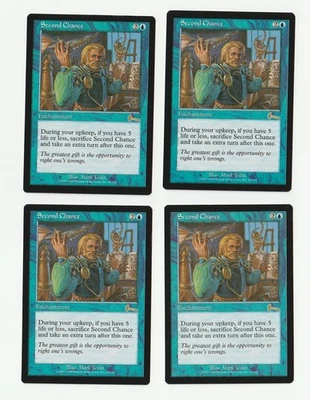 4x Second Chance (NM) #41 Playset Urza's Legacy Reserved List Magic card MTG - Image 1 of 3