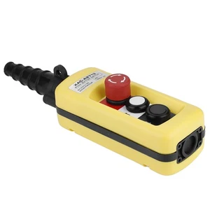 1PC Crane Hoist Control Durable Pendant Switch Emergency Stop For Hoist/Crane - Picture 1 of 9