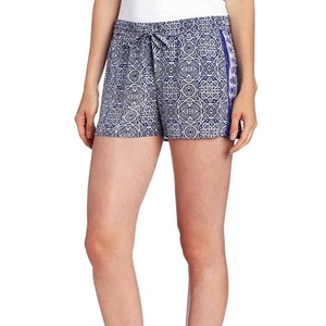 Joie Sinclaire Blue & White Printed Silk Shorts Size Medium - Picture 1 of 7