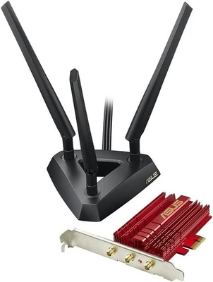 ASUS PCE-AC68 Dual-Band 3x3 AC1900 WiFi PCIe Adapter Heat Sink and External Base - Image 1 of 4