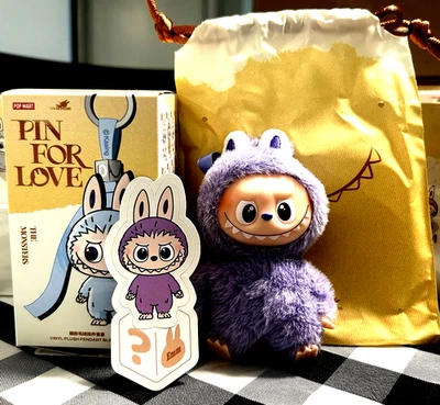POP MART LABUBU-Los Monstruos "¿?" Colgante de felpa EMM para amor ¡Nuevo! Foto 1 de 4