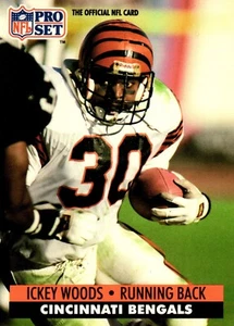1991 Pro Set Football Card #467 Ickey Woods - Picture 1 of 2