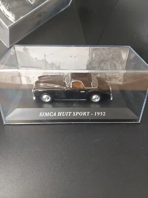 Model 1/43 SIMCA HUIT SPORT 1952 black nero. No scatola - Immagine 1 di 2