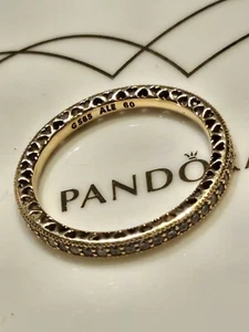 Pandora 585 14k Gold Ring "Unendliche Herzen " - Bild 1 von 5