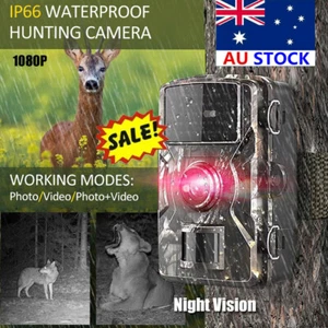 Campark Solar Trail Hunting Camera 12MP 1080P Wildlife Game Night Vision Outdoor - Picture 1 of 12