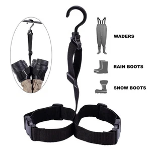 Fishing Wader Boot Hanger Strap Belt for Drying Wader Rack Storage Adjustable - Picture 1 of 10