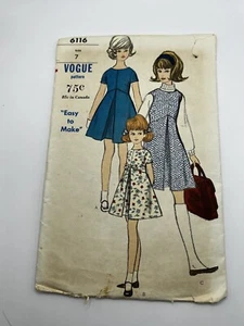Vintage 1960s Sewing Pattern VOGUE Women’s Dresses 6116 - Picture 1 of 2