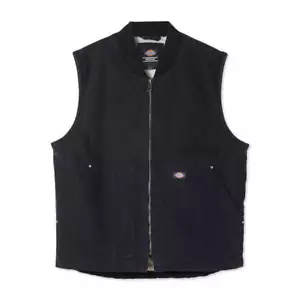 Chaleco Dickies Pato Lona Moto Moto Motocicleta Moto Lavado a Piedra Negro - Imagen 1 de 5