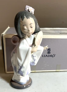 Lladro 6232 Oriental Beauty Porcelain Figurine Kimono Geisha Girl Original box - Picture 1 of 6