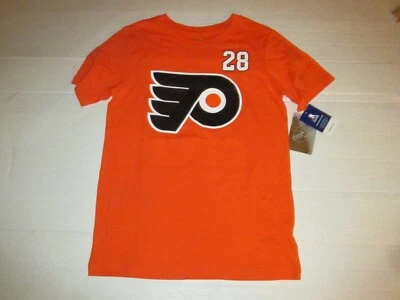 Youth Philadelphia Flyers NHL Claude Giroux #28 Jersey T Shirt Sz L 14/16  New  - Image 1 of 4