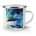 Dolphin Moon Space NEW Enamel Tea Mug 10 oz | Wellcoda