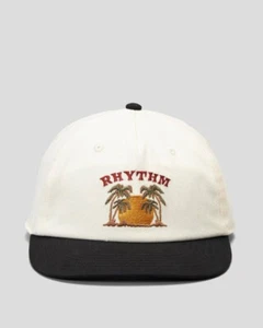 Gorra Rhythm Day Break para hombre sombrero piedra marfil negro código ajustable Z-E nueva con etiquetas - Imagen 1 de 7