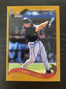 2002 Topps #8 Chris Truby Houston Astros Signed Card Autographed