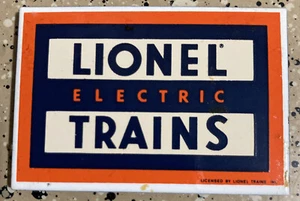 REGRIGERADOR NEVERA IMÁN LIONEL TREN ELÉCTRICO FERROCARRIL NARANJA AZUL - Imagen 1 de 2