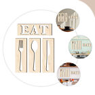  Wooden Sign Wall Decoration Basswood Fork Spoon Large Living Room Kitchen Art