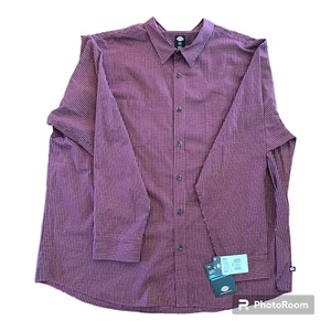 NWT, Dickies Long Sleeve, Relaxed Fit, Red Checked Shirt, Men's 3XL - Picture 1 of 4