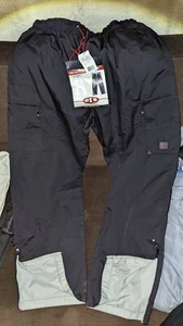 Mens Cargo/Gym/Track Pants Reversible Black/Gray Tactical Combat Pants LX32 NEW! - Picture 1 of 11