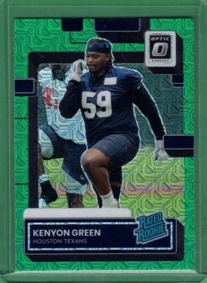 2022 Donruss Optic Rated Rookies Preview Green Mojo #354 Kenyon Green RR RC - Image 1 of 2