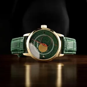 Raro orologio da polso uomo meccanico sovietico vintage Raketa Copernicus verde anni 90 - Foto 1 di 4