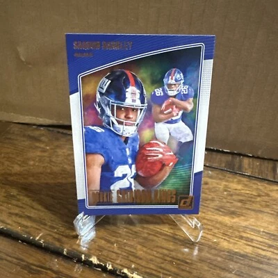 2018 Donruss Saquon Barkley Rookie Gridiron Kings Super Bowl Champ! - Image 1 of 2