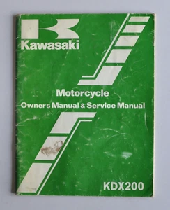 Manual del propietario y servicio de motocicleta Kawasaki MDX200 MDX 200 (reparación de motor) - Imagen 1 de 7