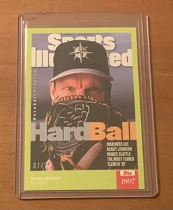 2021 TOPPS X SPORTS ILLUSTRATED #68 RANDY JOHNSON - NUMBERED 7/25 YELLOW - Picture 1 of 2