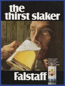 Pubblicità stampa birra FALSTAFF 1968 vintage alcool ristorante bar arredamento anni 60 - Foto 1 di 1