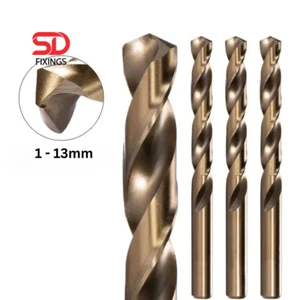 Brocas profesionales de 1-13 mm 5 % cobalto M35 para metal duro/acero inoxidable madera - Imagen 1 de 5