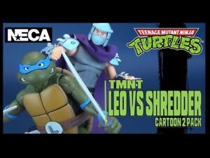 Tortues ninja - TMNT figurine Leonardo vs shredder coffret  - NECA - Nickelodeon