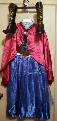 Disney Store Frozen Princess ANNA Costume Dress , 9/10 with Boots 13/1 - Image 1 of 4