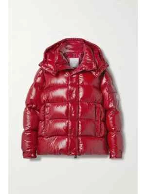 Moncler Hombres Maya 70 Acolchado Shell Chaqueta con Capucha - Rojo #DC539 Foto 1 de 4