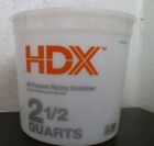 HDX 138 520 All Purpose Mixing 2 1/2 Qt. Container 3 per order, FREE SHIPPING
