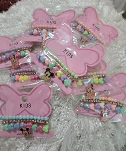 Lot of 12 pcs x 3 Girl s Summer Brazalet Jewelry Set - Picture 1 of 14