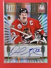 2011-12 Elite Passing the Torch Autographs #8 Dirk Graham & Brandon Saad /100