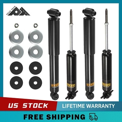 4PC Front Rear Shock Absorbers for 1988 - 1999 Chevrolet GMC C1500 C2500 C3500 - Image 1 of 4