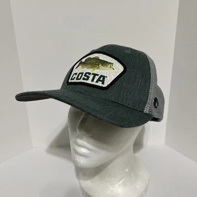 Sombrero de camionero Costa Del Mar Bass verde brezo espalda ajustable talla única pesca Foto 1 de 4