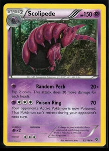 2014 XY Scolipede #53 Non Holo Rare Pokemon Karte - Bild 1 von 2