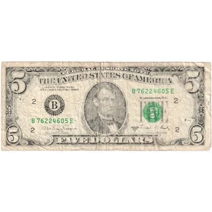 [#1292029] United States, Five Dollars, VF - Picture 1 of 2