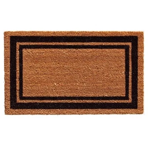 Durable 24x36 Black Kitchen Rug Coir Scraper Vinyl Backing All Season Use - Picture 1 of 1