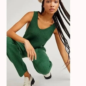 Free People Mujer XS Pino Verde Hailee Suéter Tejido Jersey Mono FP Playa - Imagen 1 de 4