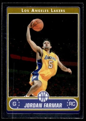 2006-07 Topps Chrome Jordan Farmar Rookie Los Angeles Lakers #185 - Image 1 of 2