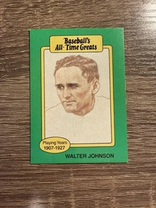 1987 Hygrade Baseball's All-Time Greats - Walter Johnson - Picture 1 of 2