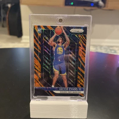 2018 2019 Prizm Jacob Evans III Rookie Tiger Skin SSP Case Hit! #212 Warriors - Imagem 1 de 4
