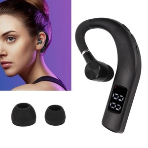 BT Headset IPX5 Waterproof Handsfree Noise Cancelling Single Ear BT Earphone FY - Zdjęcie 1 z 24