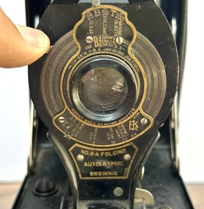 Antique Eastman Kodak No2-A Folding Autographic Brownie Folding Camera Untested - Picture 1 of 10