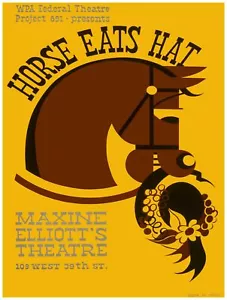 Decoration Poster.Interior design.Horse eats hat theater show.WPA.7035 - Picture 1 of 1